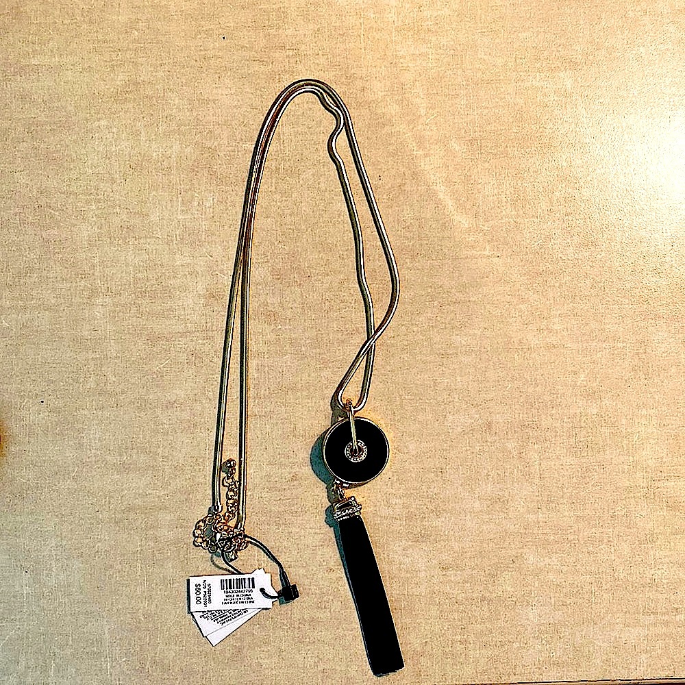 White House Black Market Gold long necklace